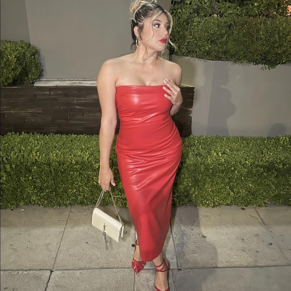 Zara leather dress